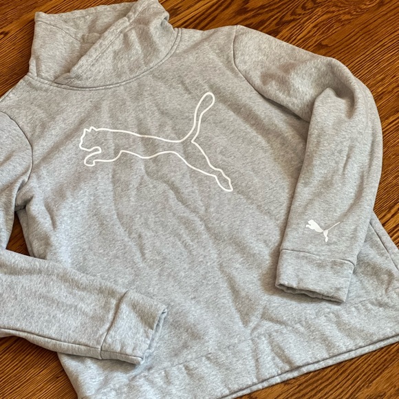 Puma High Neck Pullover Sweater/ Fleece Cotton Blend - Picture 1 of 14